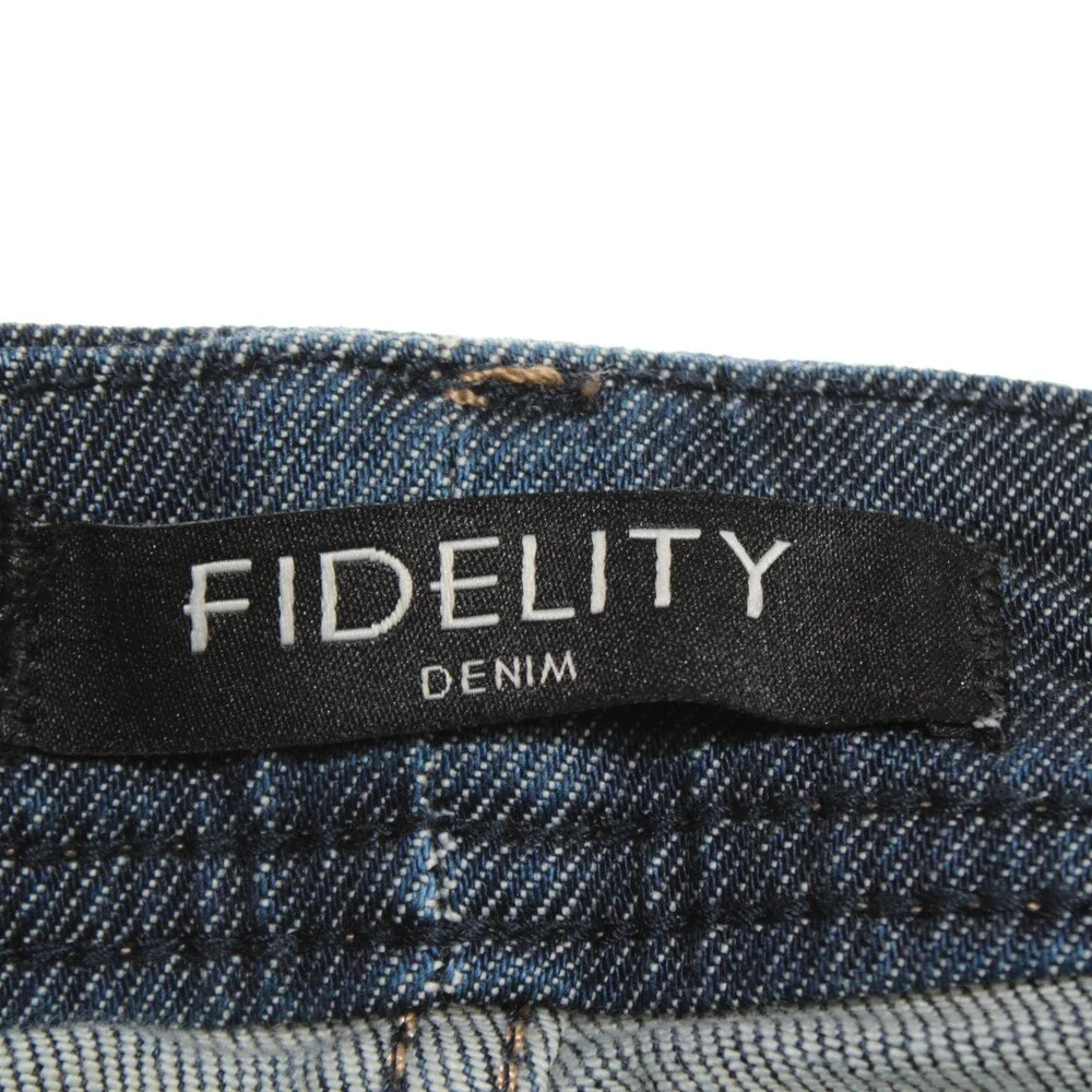 Fidelity NWT Jimmy Slim Straight 5 Pocket Jeans Size 34 US in Blue Cotton Blend